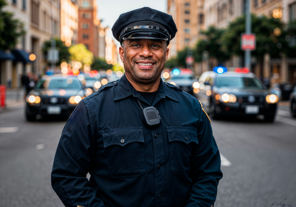 Police officer representing first responders who may seek low testosterone treatment in Wayne NJ