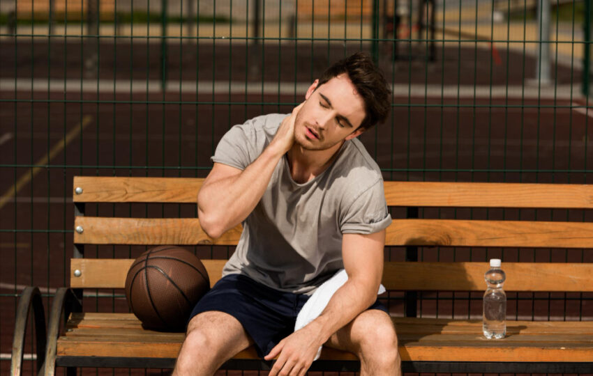 Man experiencing low energy after physical activity, representing concerns addressed by trt treatment near hackensack nj